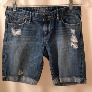 Abercrombie Slim Size 14 Distressed Jean Shorts